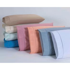 Kit 10 Fronhas 70X50Cm Percal 100% Algodo 180 Fios Ponto