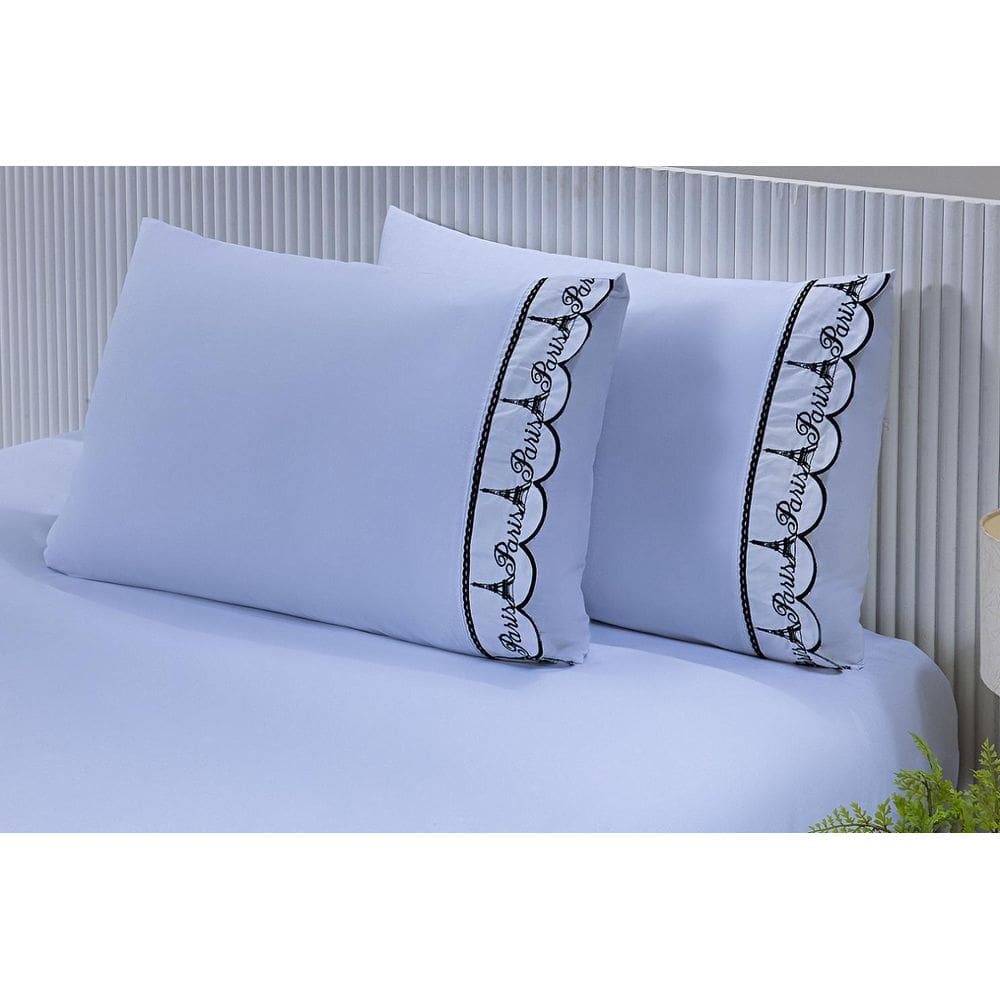 2 Fronhas King 50Cmx90Cm 100% Algodão 180 Fios Barrado