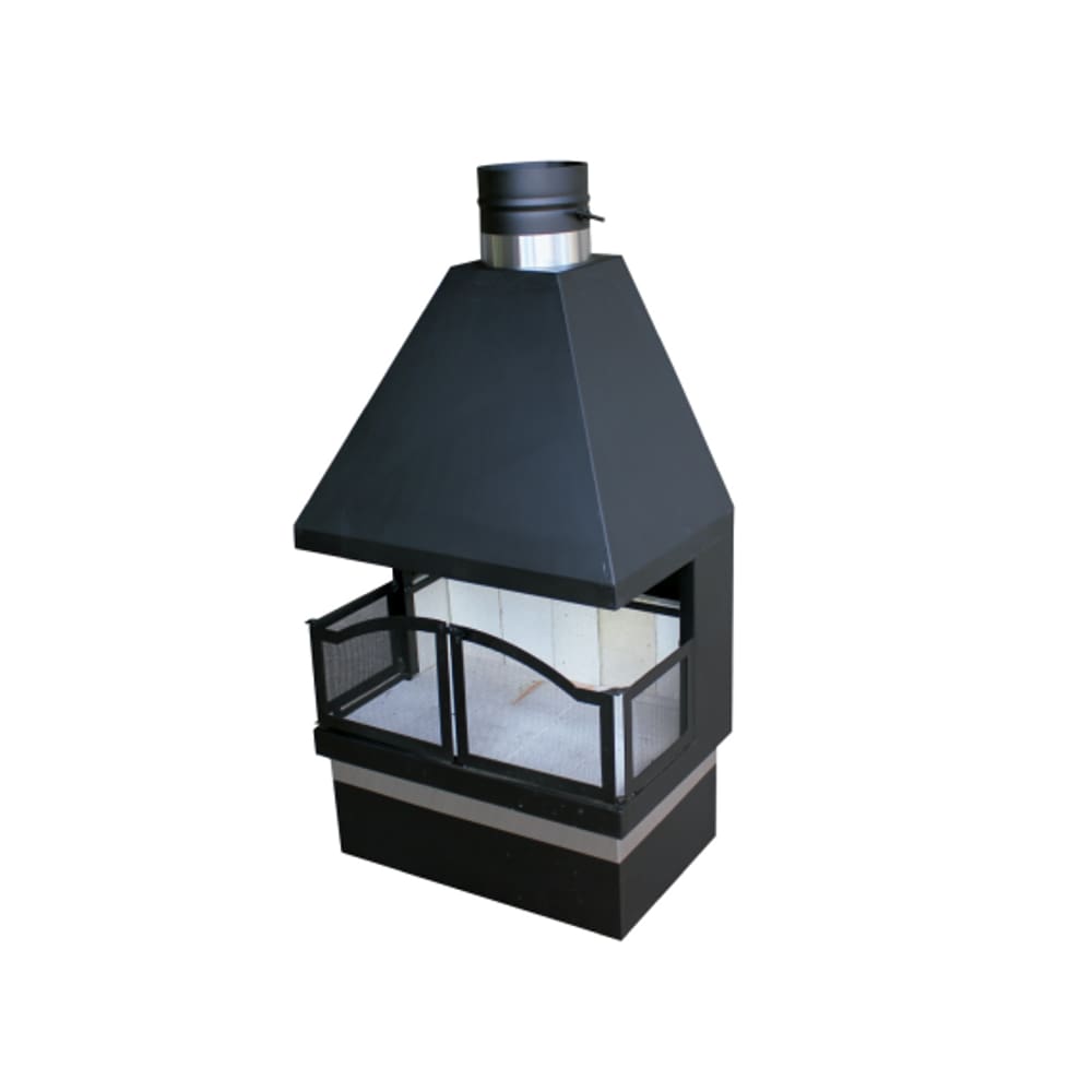 Lareira de Centro Retangular 101 X 60 X 41 CM - Metalurgica Adams