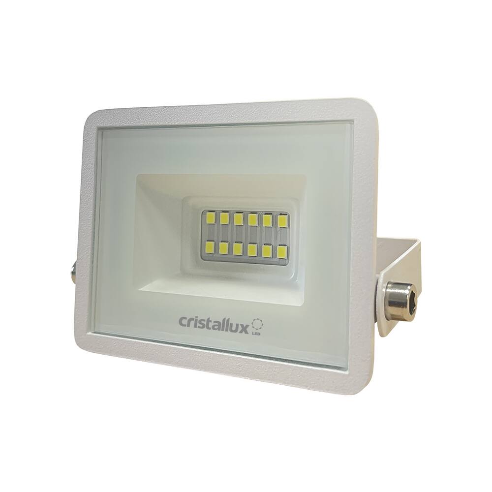 Refletor Branco Led 10W 6500K Biv 1000LM IP66 - Cristallux