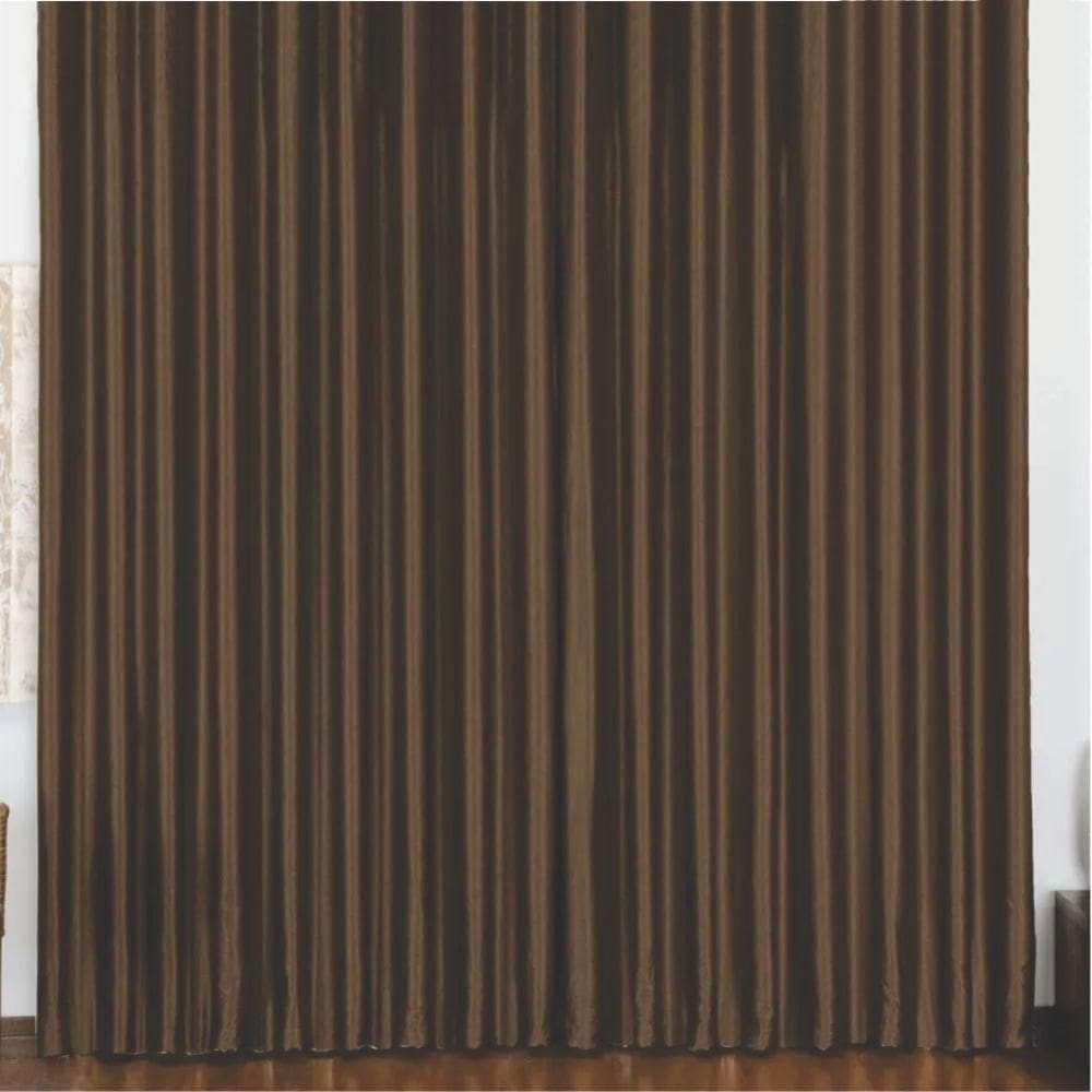 Cortina 3 Mts Sala Quarto Blackout Para Trilho Suisso Tabaco