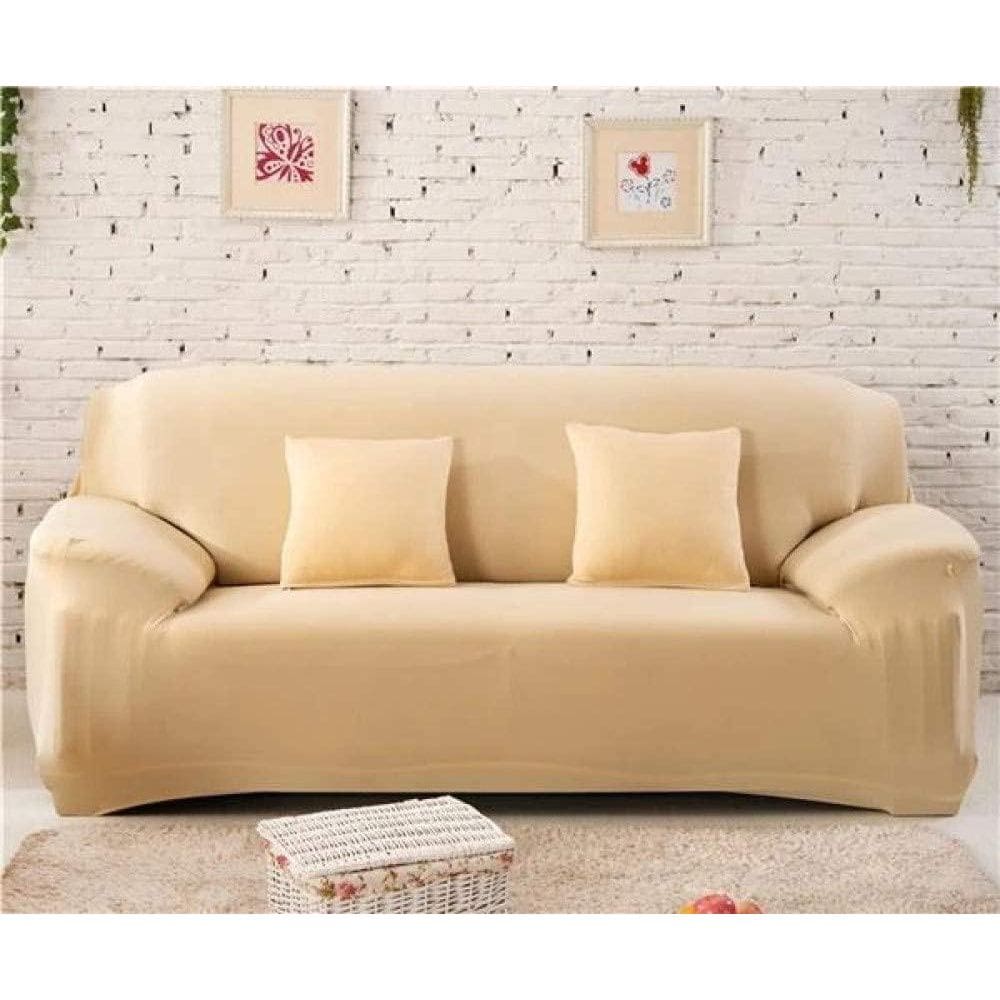 Capa De Sofá Spandex 1 Lugar 90-140Cm Bege