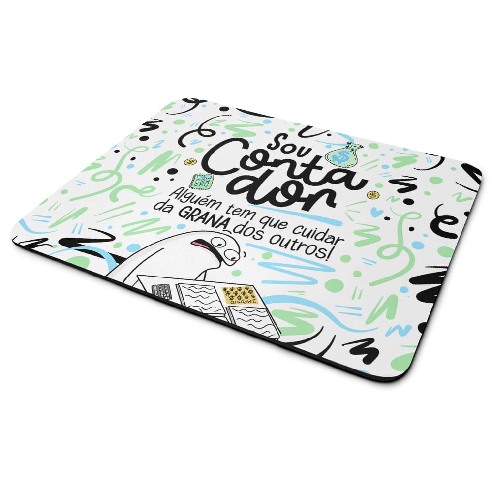 Mouse Pad Flork Profissões - Sou Contador - 22x18