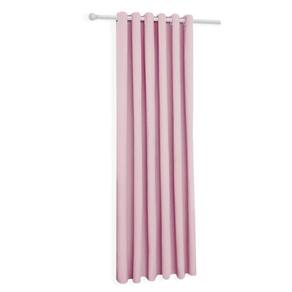 Cortina Rosa-Bebê Cromada Oxford Uma Folha 150X230