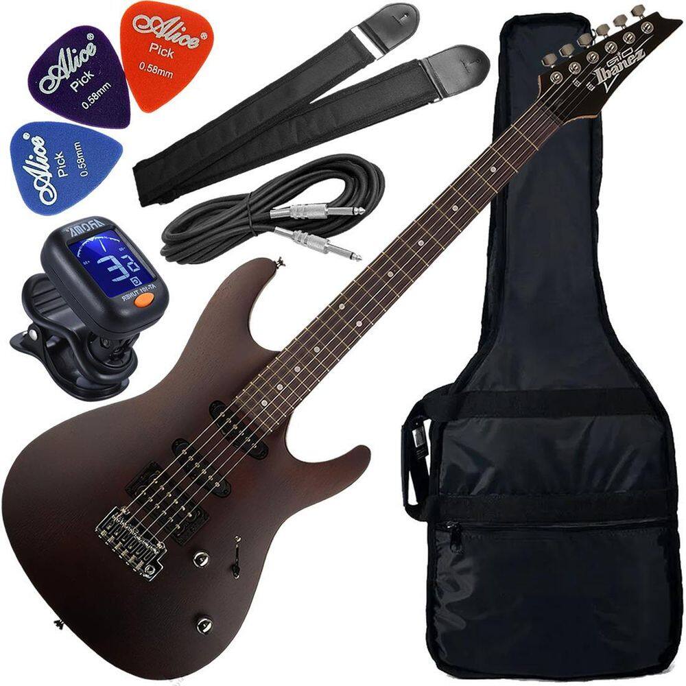 Kit Guitarra Ibanez Gio Gsa60 Hss Walnut Flat Wnf Gx01