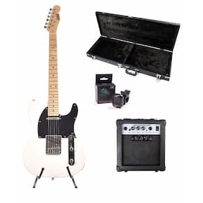 Kit Guitarra Land Telecaster L-T1 Wh/E Cubo Acessórios 03
