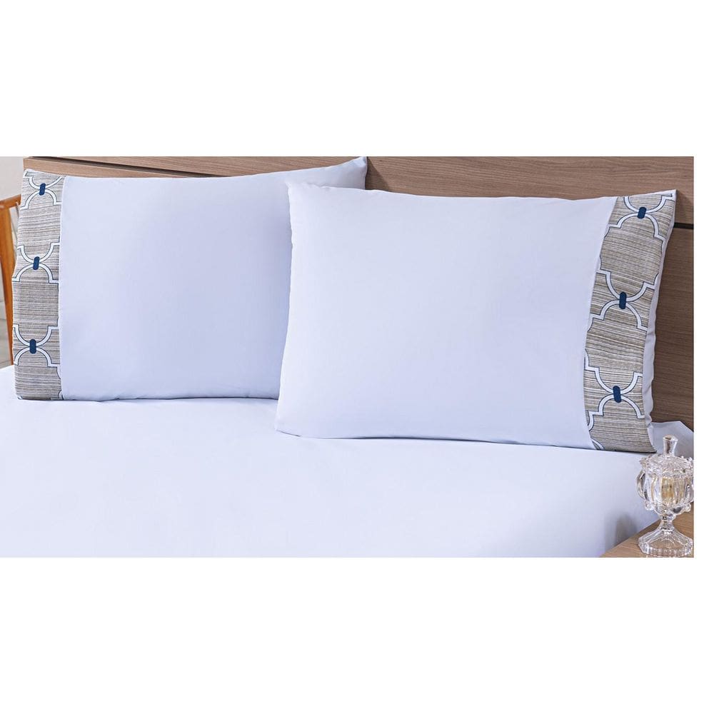 Kit 04 Fronhas Avulsas 80X60Cm Percal 100% Algodão 180 Fios