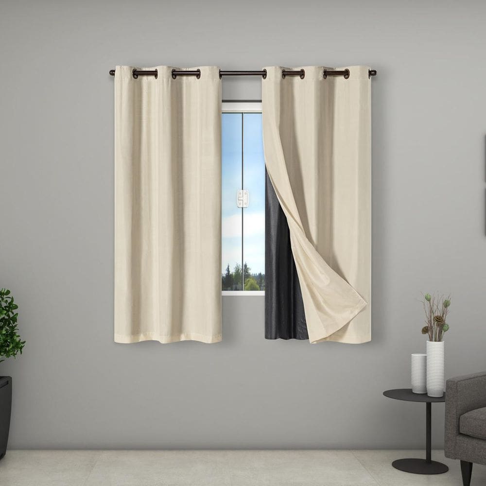 Cortina 100% Blackout Tecido 2,70M X 1,60M Sala Porta Bege