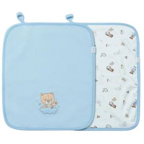 Kit Com 2 Babinhas Hug Urso Sweet Dreams Azul