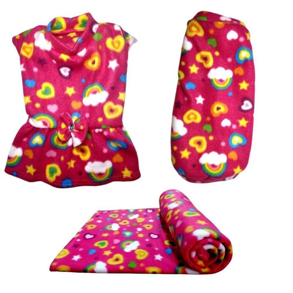 Kit Manta, Vestido E Suéter De Inverno - P