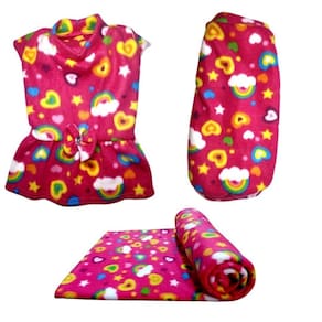 Kit Manta, Vestido E Suéter De Inverno - P