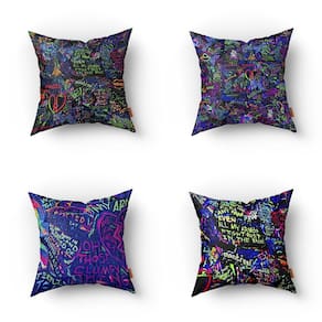 Kit Capas De Almofadas Decorativas Estampadas - 35 X 35 Cm