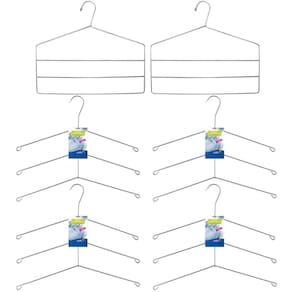 Conjunto 4 Cabides Triplos Para Camisa 2 Cabides Triplos De Calças