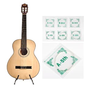 Kit Violão Land Acustico Nylon Natural+Encordoamento Pac30