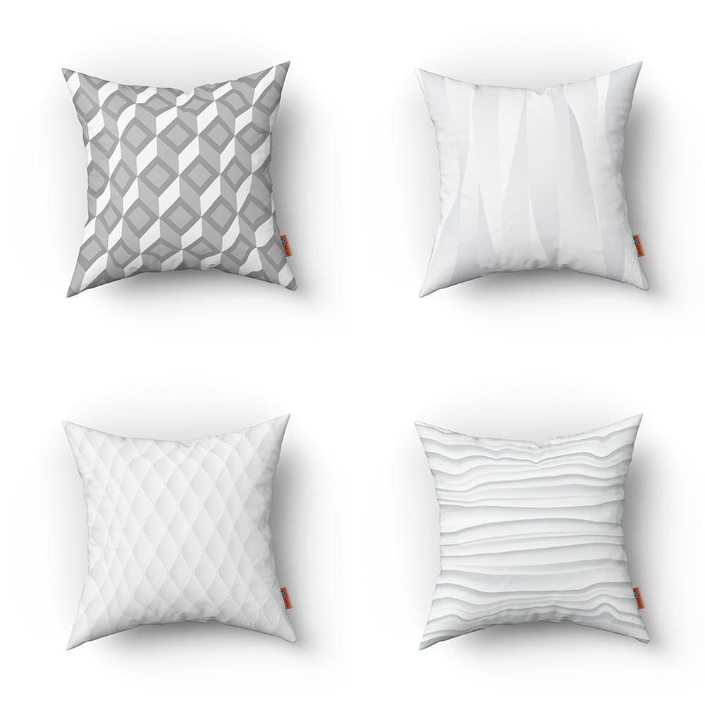 Kit Capas De Almofadas Decorativas Estampadas - 40 X 40 Cm