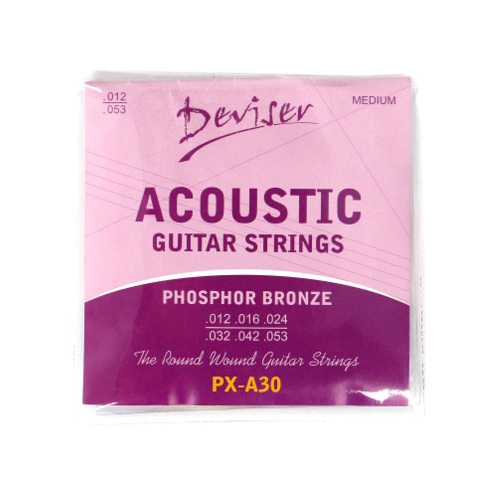 Kit 50 Encordoamentos Land Para Violão Aço Px-A30 0.12