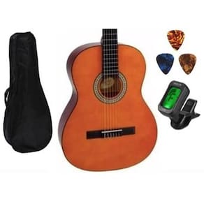 Kit Violão Giannini Start N14 Afinador Capa E Palhetas Nylon