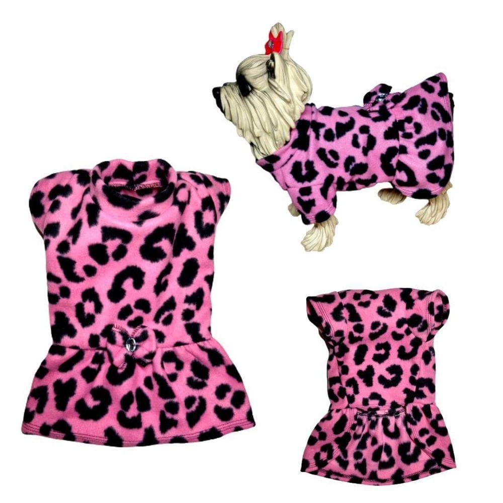 Vestido de Inverno para Cachorro em Soft Rosa - Tamanho EGG