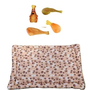 Kit Para Cães E Gatos - 1 Colchonete E 1 Coxa De Frango