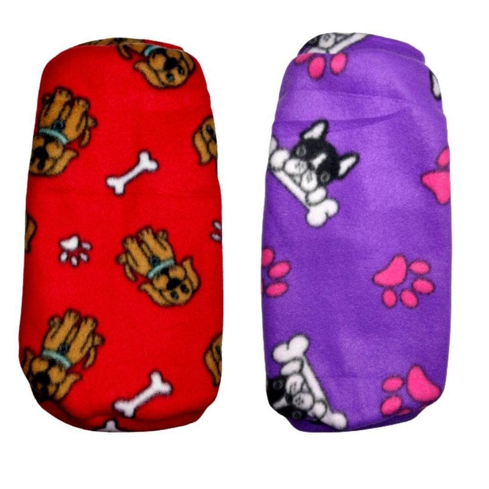 Kit 2 Roupas Cachorro Lilás/Vermelho Suéter De Inverno Gg