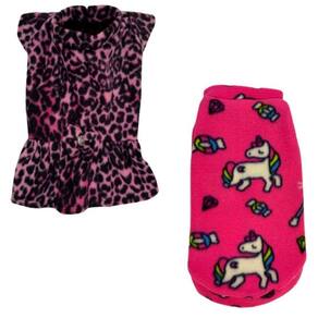 Kit 2 Roupas De Inverno Cães E Gato Vestido E Capa Egg - 003