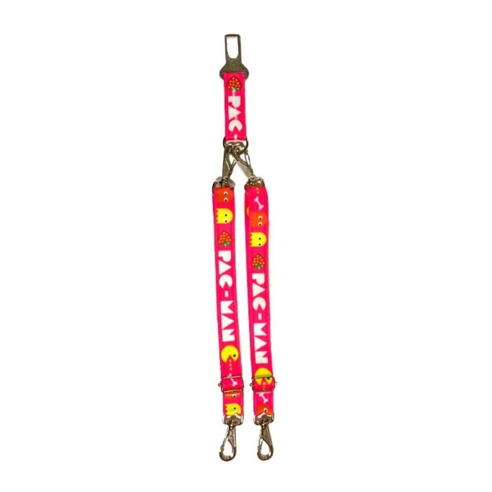 Cinto De Segurança Duplo Com Borrachinha Para Cães E Gatos.
