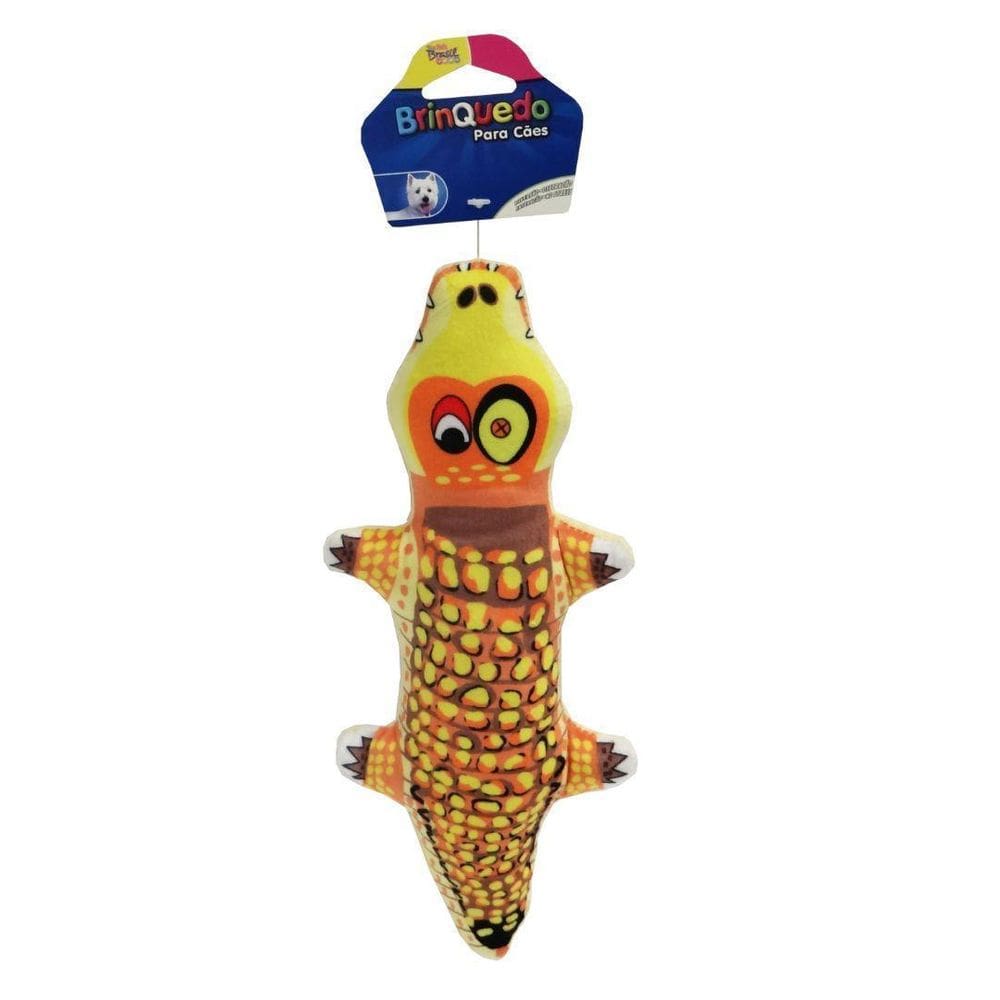 Brinquedo Pelúcia Crocodilo Para Cachorros The Pets Brasil