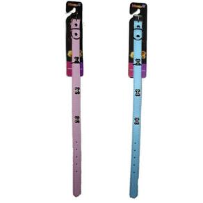 Kit 2 Coleiras Courino Para Cachorros Com Aplique De Ossinho