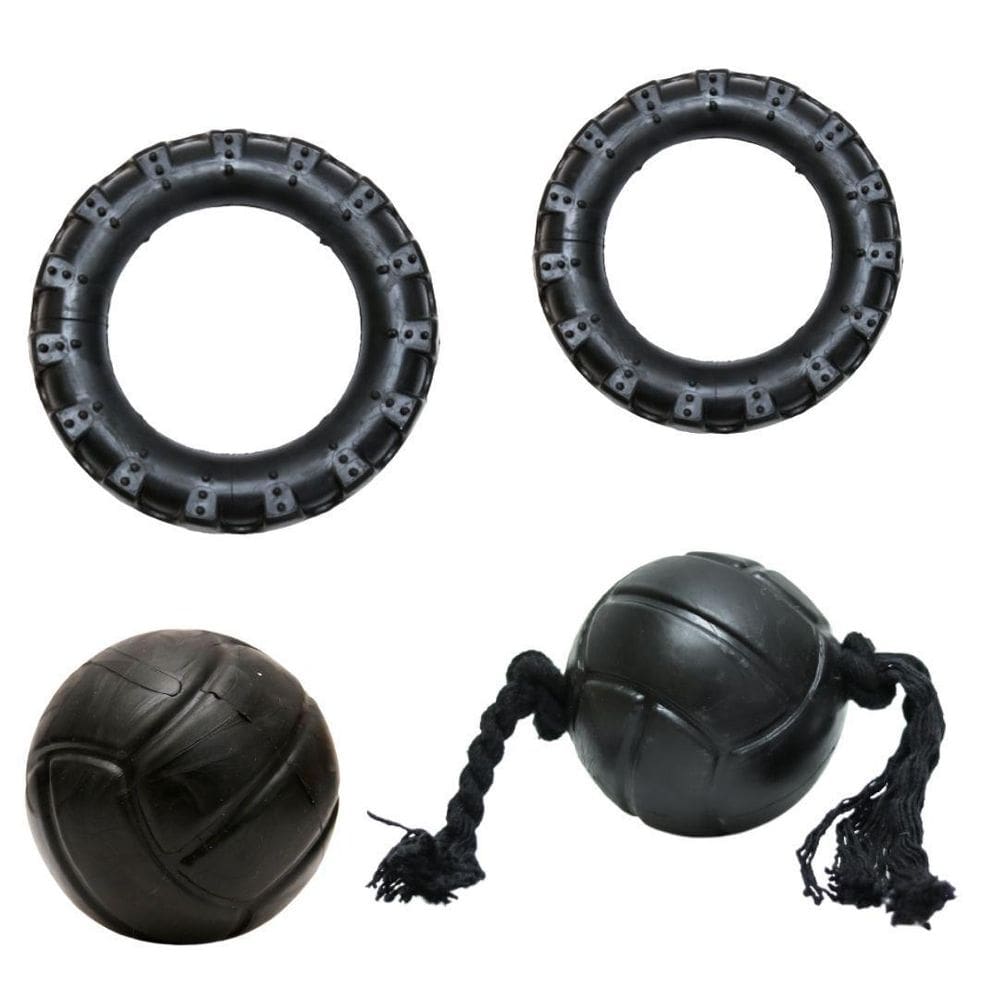 Kit 4 Brinquedos Black Maciços -Cães De Médio A Grande Porte