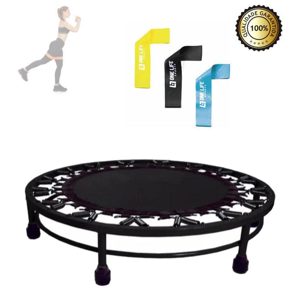 Cama Elástica Profissional 32 Molas + Kit Mini Band