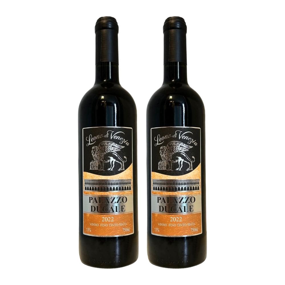 Kit 2 Vinhos Leone Di Venezia Palazzo Ducale Tinto Brasil 750ml