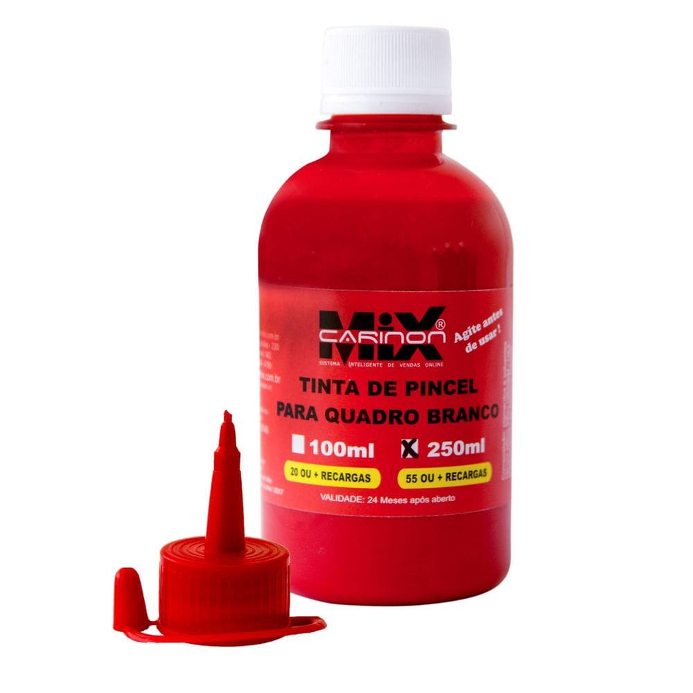 Tinta De Marcador Para Quadro Branco 250Ml Vermelho sintético