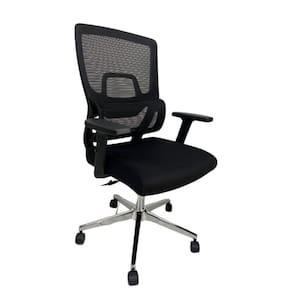 Cadeira De Escritório Presidente Home Office Ergonômica Com Tela Mesh Reclinável Premium Preto