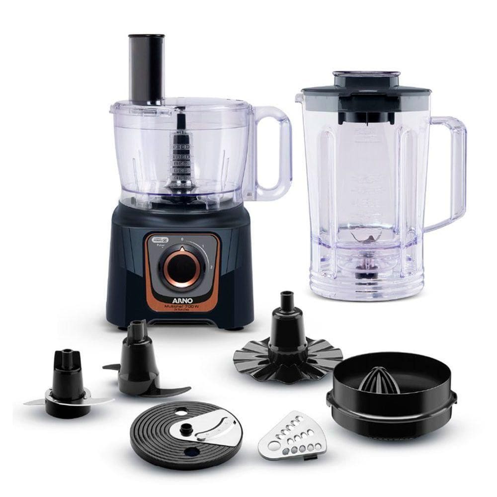 Multiprocessador MP72 24 Funções 2 Velocidades 700W Preto 220V
