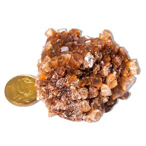 01 Pedra Aragonita Sputnik Natural Média 162g 6 a 7cm Tipo B