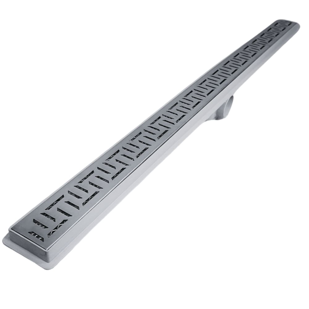 Ralo Linear Seca o Box 5x70 Banheiro Inox Oriente Coletor Cinza Saídas 40mm e Tela (5cm x 70cm)