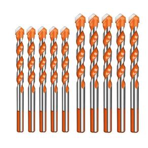 Broca De Torção Triangular Fura Tudo 6Mm-8Mm Kit 10 Unidades