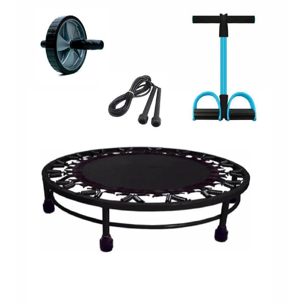 Kit Ginástica Jump+Roda+Corda+Extensor