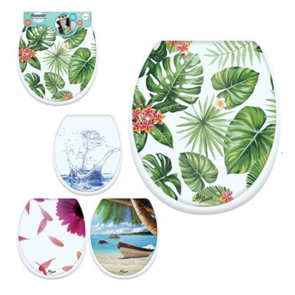 Tampa Vaso Assento Sanitario Decorada Oval Almofadado Universal Macia Todos Modelos Privada Banheiro Casa Lavabo Praia