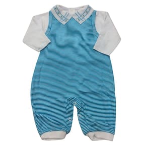 Conjunto jardineira + body bordado bebê Doce Melado fem