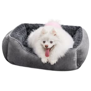 Cama de cachorro JOEJOY retangular cinza para cães pequenos, médios e grandes