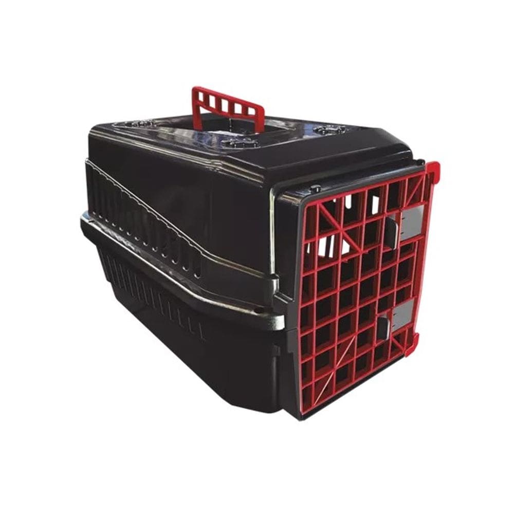 Caixa de Transporte Para Animais N4 Cachorros e Gatos Preto