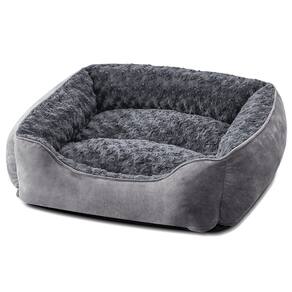 Cama de cachorro JOEJOY retangular cinza para cães pequenos, médios e grandes