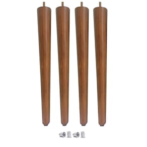4 Pé Palito 50Cm Claro + 4 Bucha