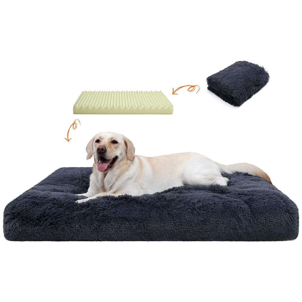 Cama para cães CHAMPETS Orthopaedic Deluxe de pelúcia lavável à prova d`água