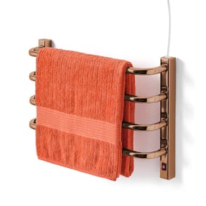 Toalheiro Térmico Pequeno Bronze 110v Fio Superior Direito