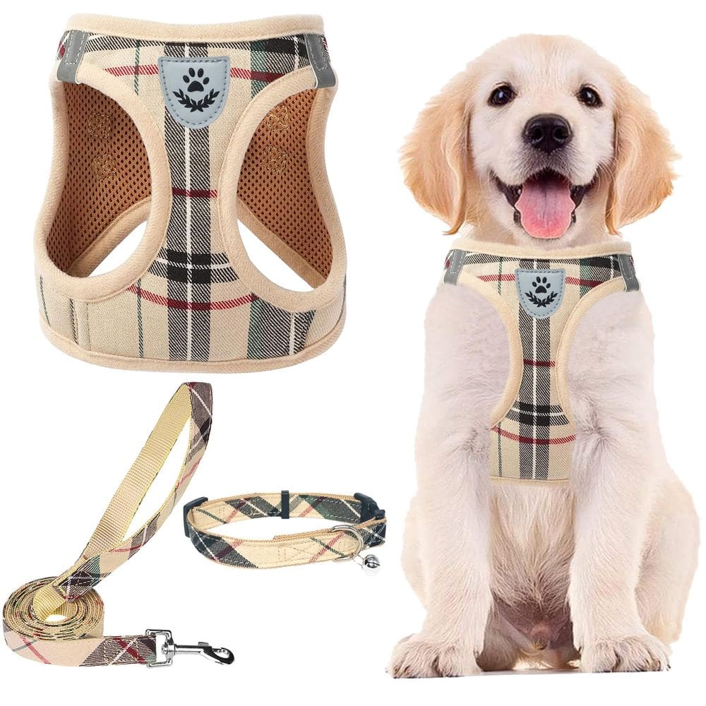 Conjunto de coleira e coleira para animais de estimação PUPTECK ajustável para pequenos