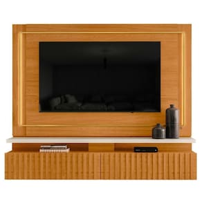 Painel Suspenso Tv 75 Polegadas Gaia Cinamomo Off White Madetec