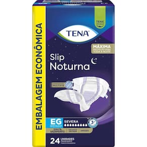 Fralda Geriátrica Tena Slip Noturna EG 24 Unidades