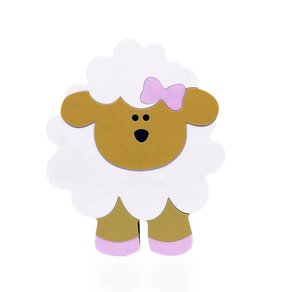 Ovelha Menina Mdf Decoryou - Ref 324 - 20x17x2,7cm